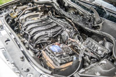 Schorndorf: Pkw brannte - Frau mit Kind konnte sich retten